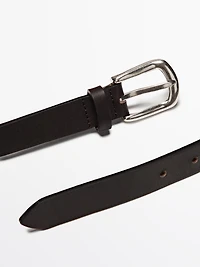 Nappa leather belt