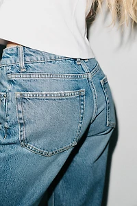 TRF STRAIGHT LEG JEANS WITH A HIGH WAIST