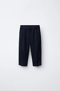 LINEN BLEND SUIT PANTS