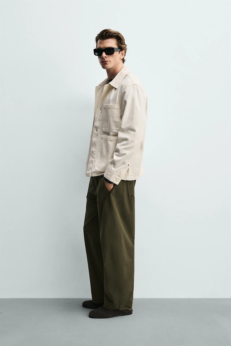 BLOUSON COUPE DÉCONTRACTÉE POCHES