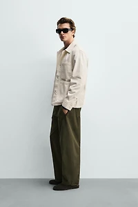 BLOUSON COUPE DÉCONTRACTÉE POCHES