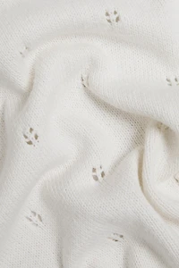 POINTELLE COTTON BABY BLANKET