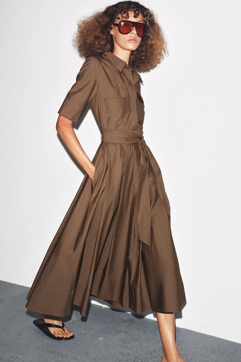 ROBE EN POPELINE ZW COLLECTION