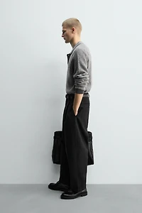 BOUCLÉ TEXTURED KNIT POLO SHIRT