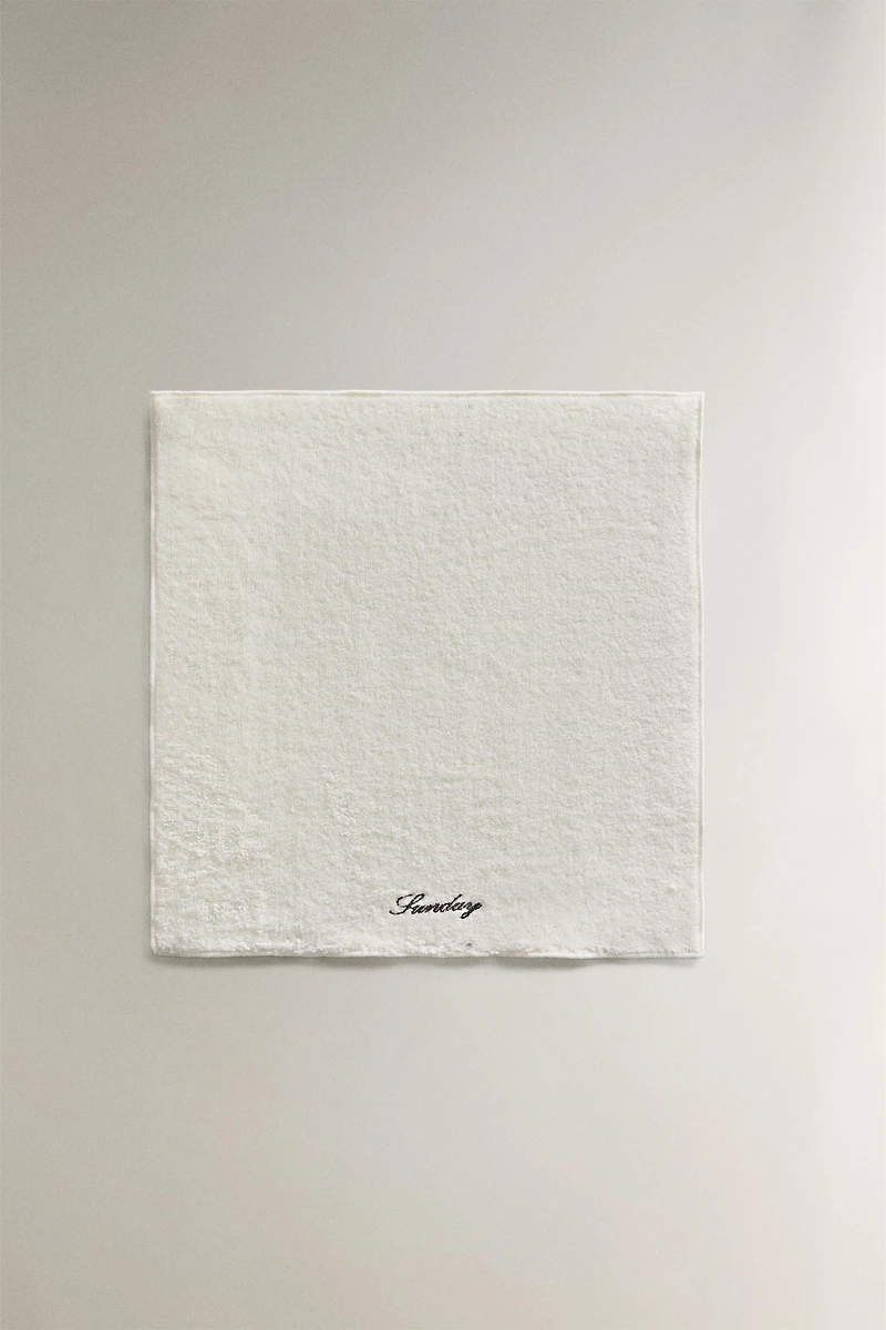PACK SERVIETTE INVITÉ COTON JOURS (PACK DE 7)