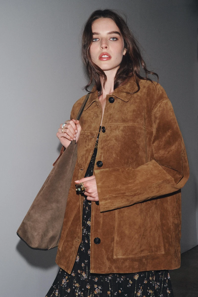 VESTE EN CUIR DAIM ZW COLLECTION LIMITED EDITION