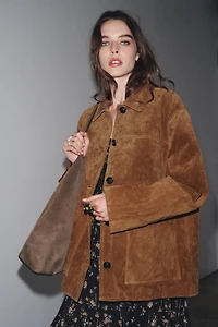 VESTE EN CUIR DAIM ZW COLLECTION LIMITED EDITION