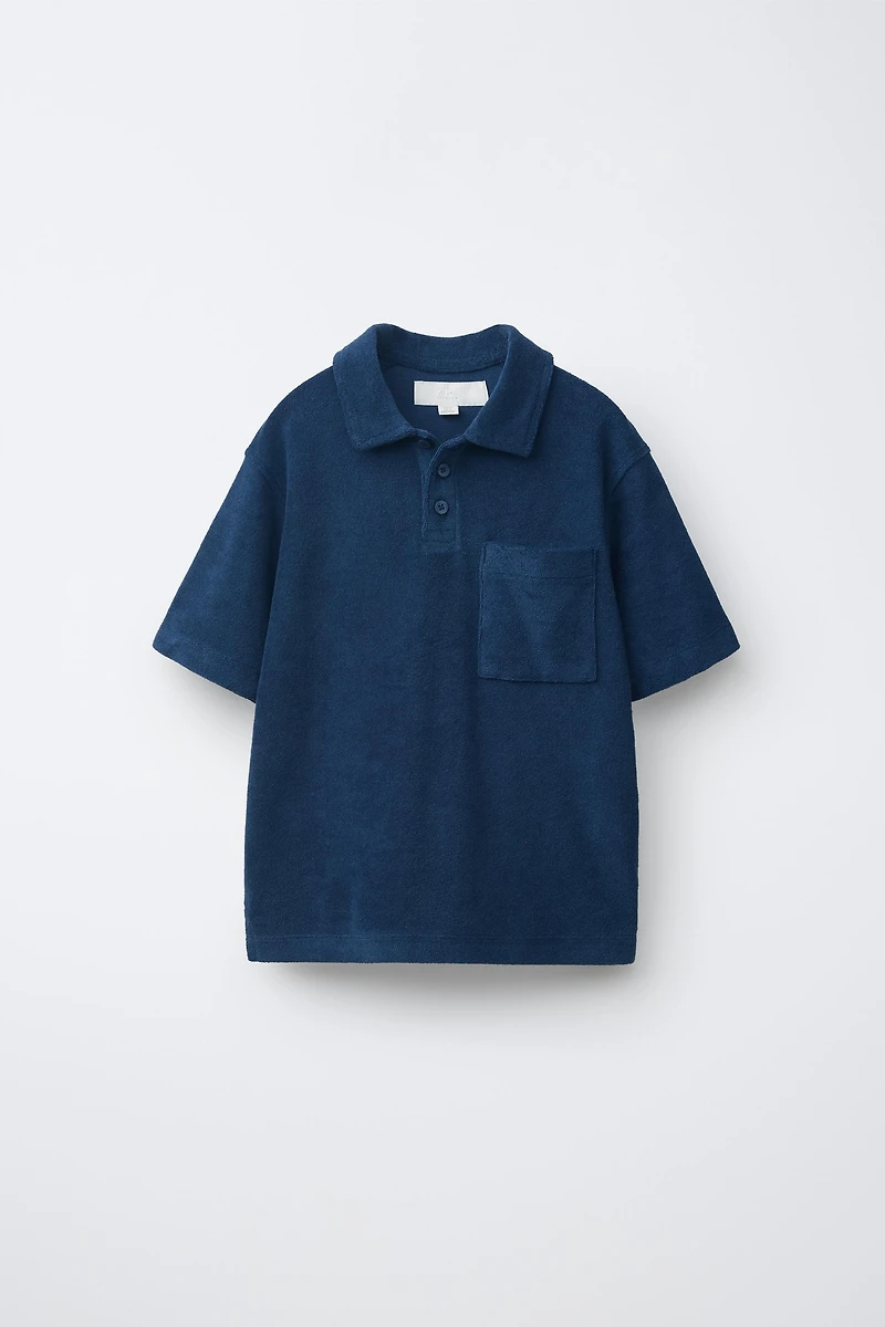 ENSEMBLE POLO ET BERMUDA EFFET ÉPONGE