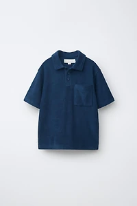 ENSEMBLE POLO ET BERMUDA EFFET ÉPONGE