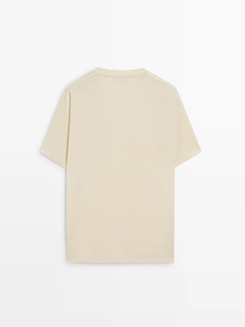 T-shirt à manches courtes en coton mélangé