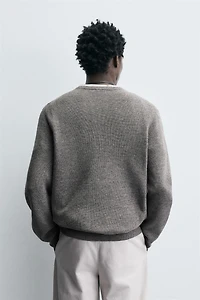 RIB KNIT BAKER COLLAR JUMPER