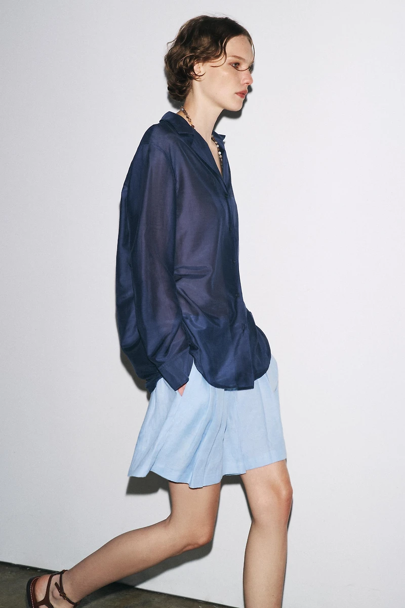 100% LINEN SHORTS ZW COLLECTION