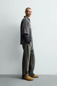 EMBROIDERED TEXT POLO SHIRT