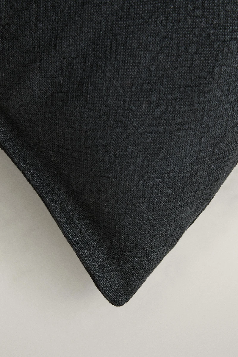 JUTE THROW PILLOW COVER