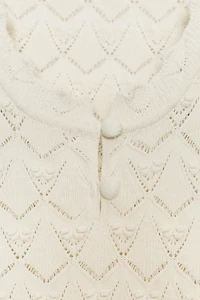 POINTELLE KNIT TOP