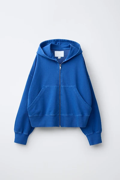 PLUSH ZIP SWEATSHIRT