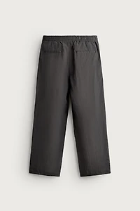 RELAXED FIT STRIPED FLOWY PANTS