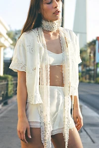 JEWELED BEADED BANDANA