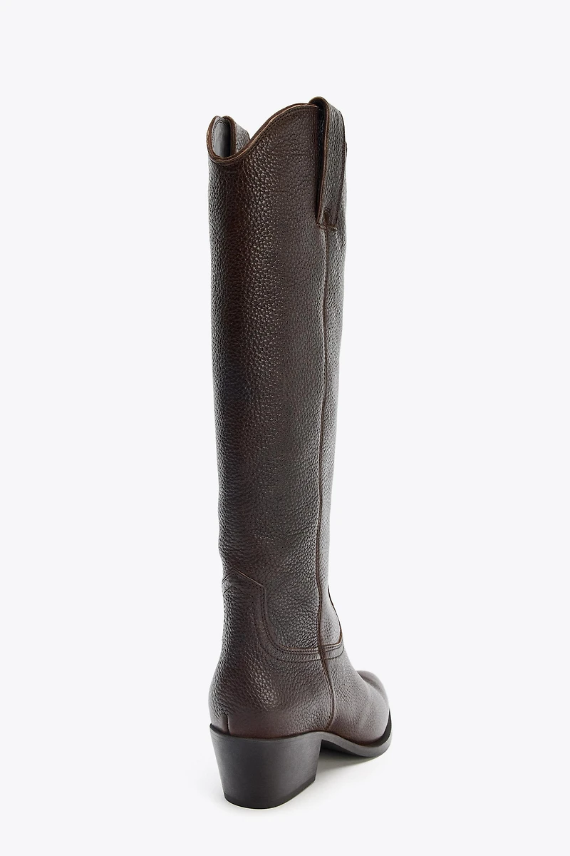 BOTTES HAUTES EN CUIR