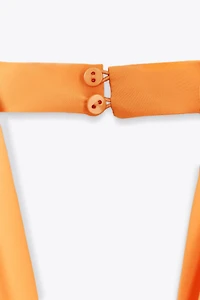 SATIN HALTER TOP