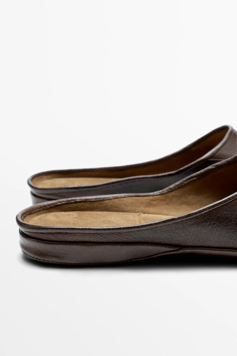 Soft leather mules - STUDIO