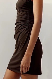 DRAPED MINI DRESS