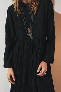 ZW COLLECTION EMBROIDERED DRESS WITH BEADS