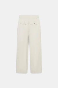 PLEATED BARREL PANTS