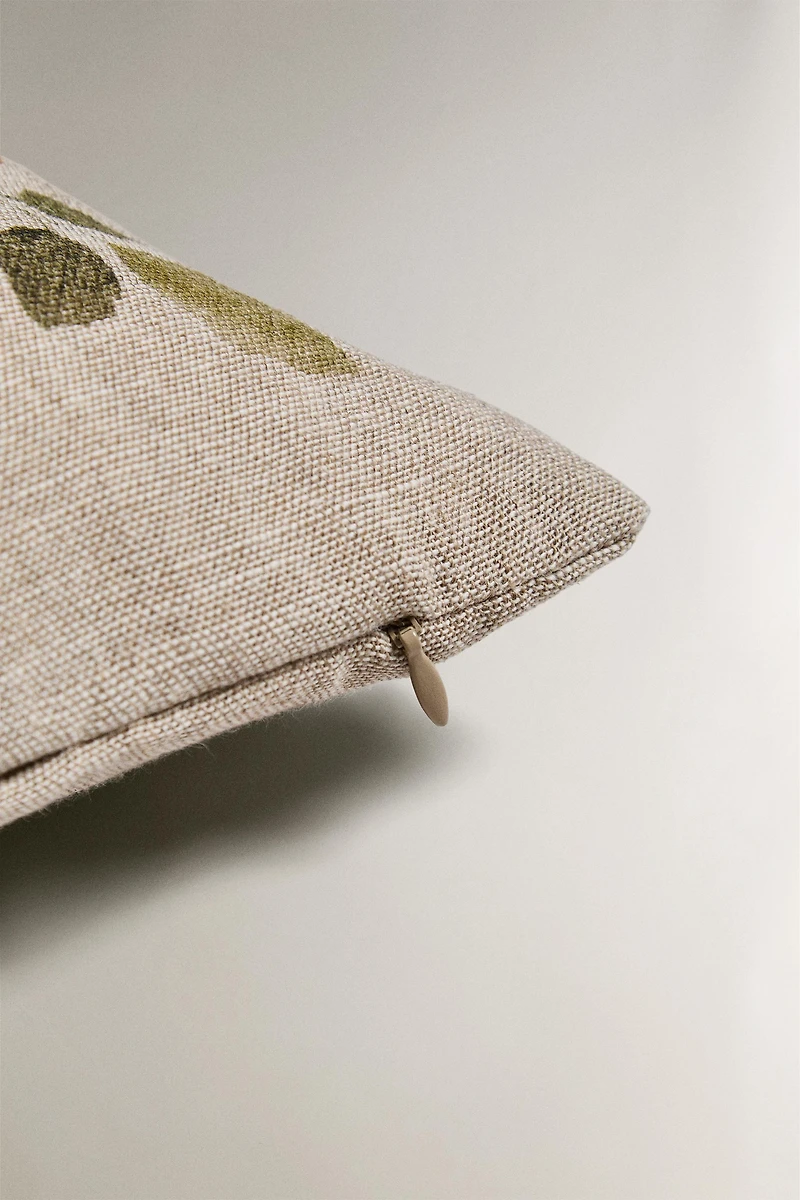 HOUSSE DE COUSSIN FEUILLES