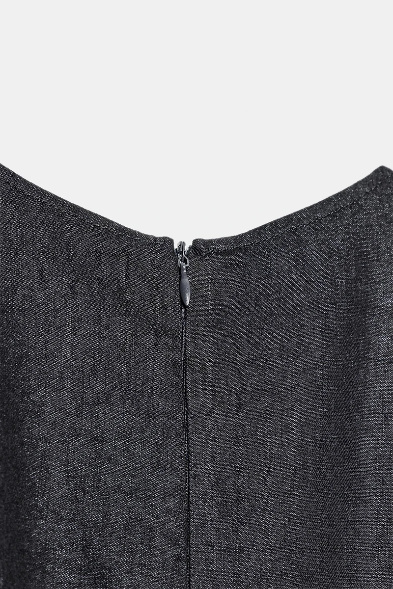 ZW COLLECTION DENIM MIDI DRESS