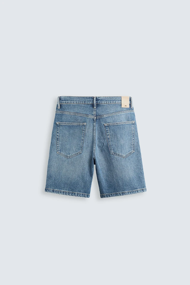 BERMUDA EN JEAN REGULAR FIT