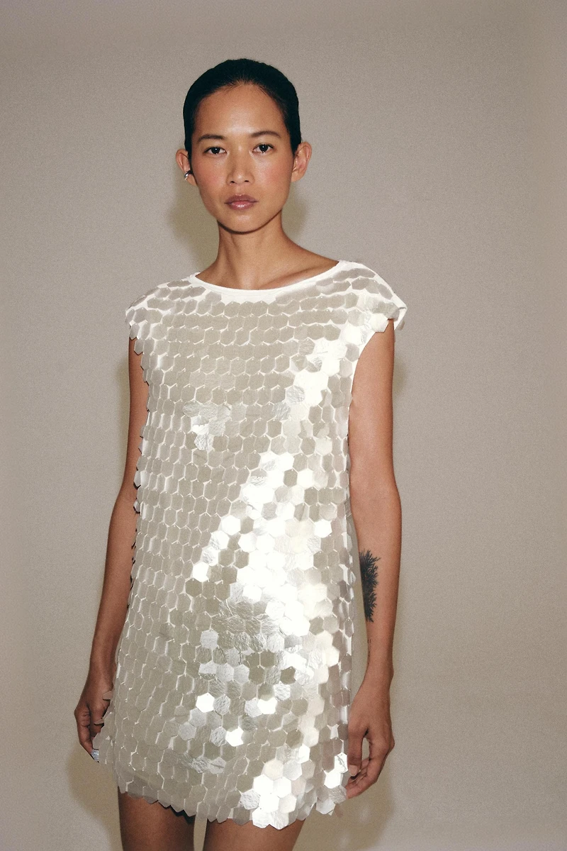 ZW COLLECTION SEQUIN MINI DRESS