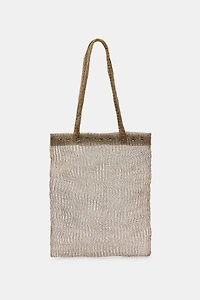 STUDDED METAL MESH BAG