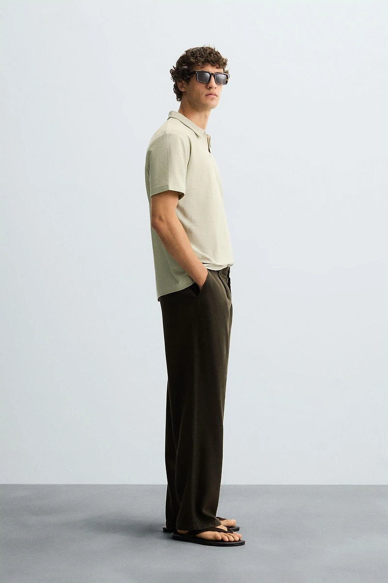 TEXTURED POLO SHIRT