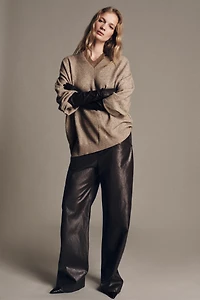 100% LEATHER LONG GLOVES