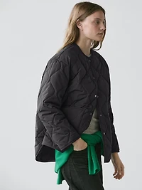 Quilted cape jacket