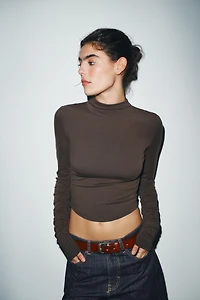 T-SHIRT COTON MODAL PLIS
