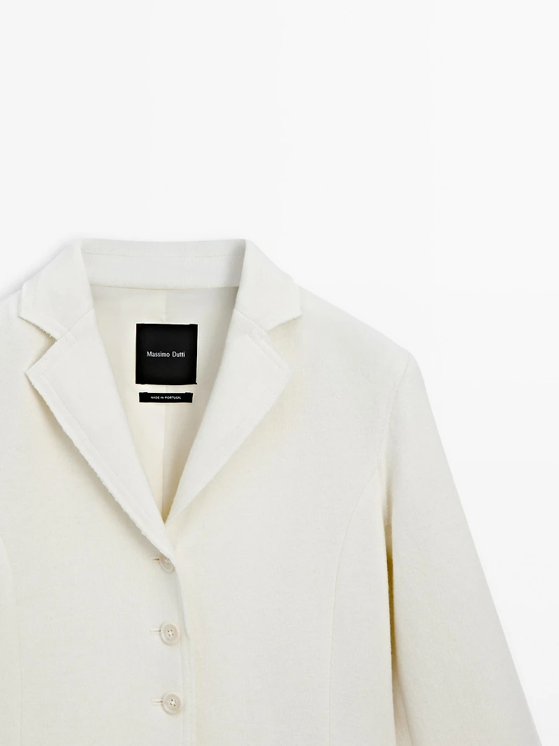 Fine wool blend blazer
