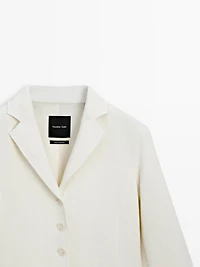 Fine wool blend blazer