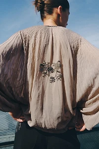 LIMITED EDITION BEADED EMBROIDERED TOP