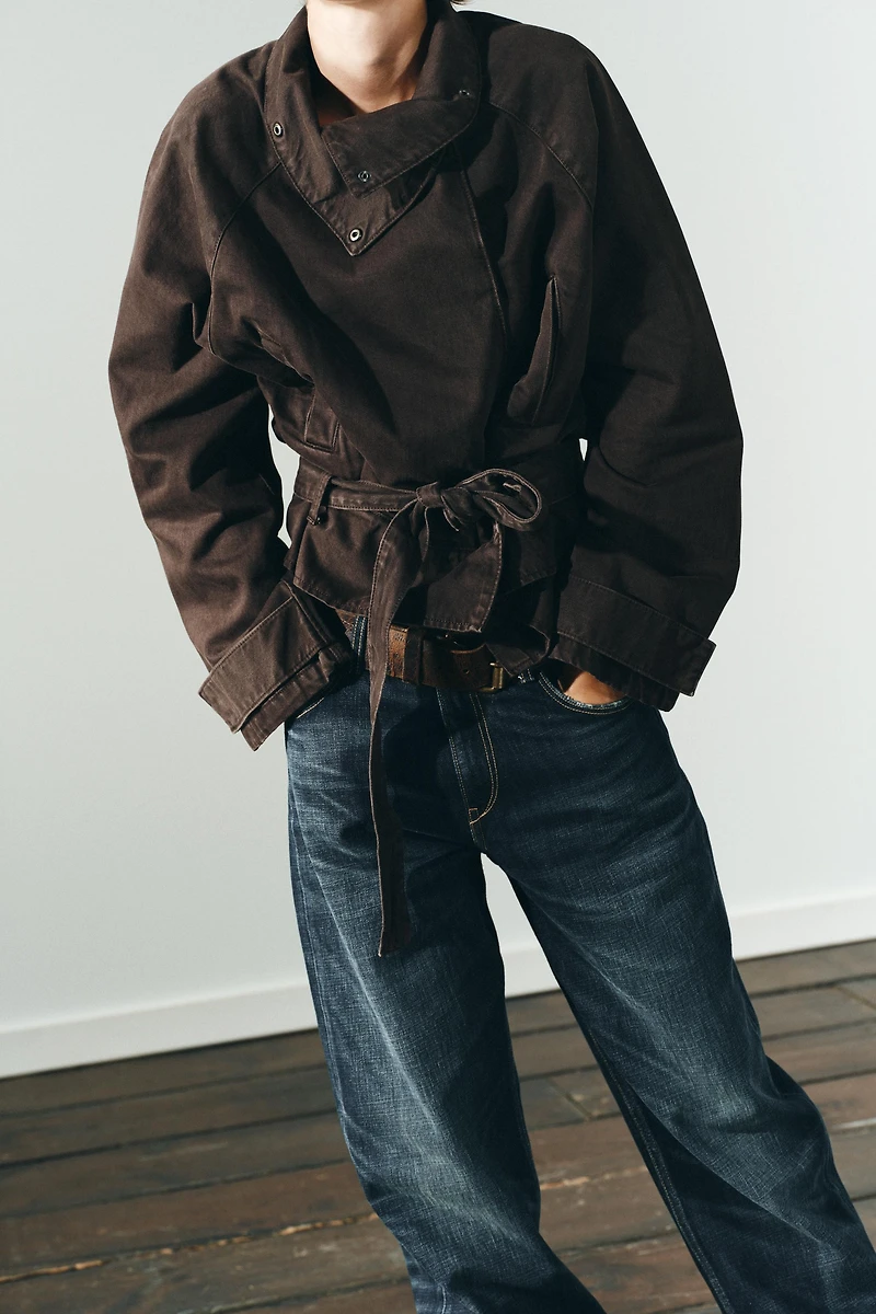 COTTON BELTED JACKET