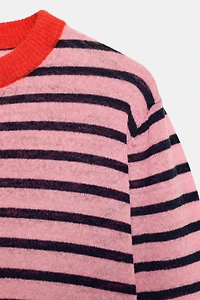 STRIPED KNIT JUMPER