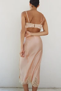 100% SILK EMBROIDERED LACE BRA