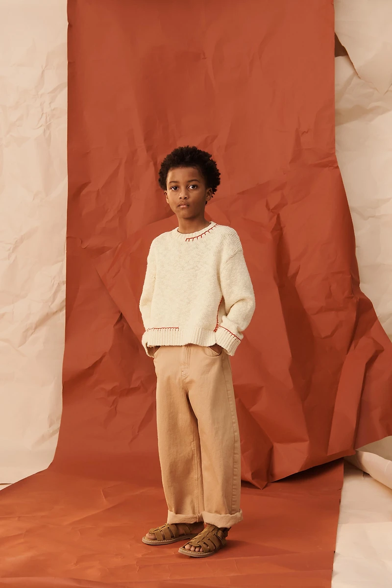 LIMITED EDITION BAGGY TOPSTITCHED PANTS