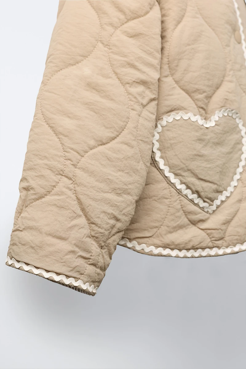 HEART QUILTED JACKET