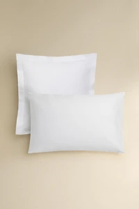 PERCALE COTTON PILLOWCASE WITH FLANGE (500 THREAD COUNT)