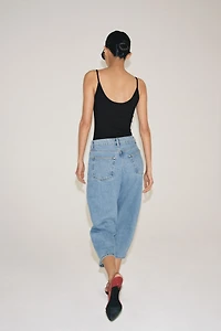 ZW COLLECTION MID-RISE CAPRI BALLOON JEANS