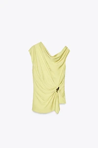 HARDWARE SATIN EFFECT TOP