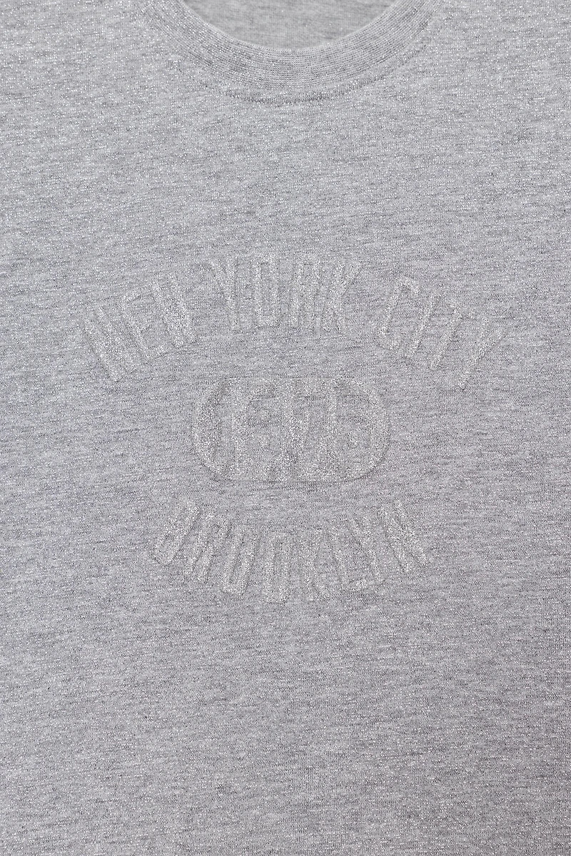 SPARKLY TEXT T-SHIRT