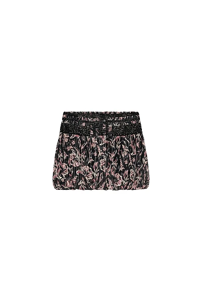 METALLIC THREAD SEQUIN PRINTED BALLOON SKIRT